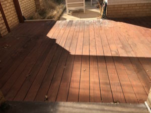 Timber deck oiling