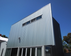 Steel wall cladding with insulation, North Perth