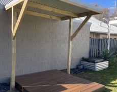 Sauna deck and roof cover