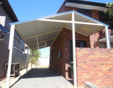 Steel carport with Colorbond roof, Como Perth