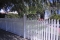 Timber picket fencing