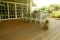 White Patio Area With Natural Timber Decking - Perth